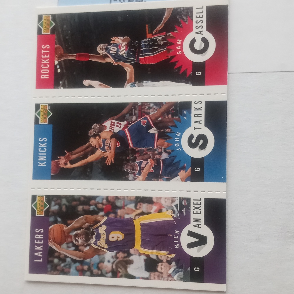 Nick Van Exel/John Starks/Sam Cassell 1996-97 Collector's Choice Mini-Card #M30